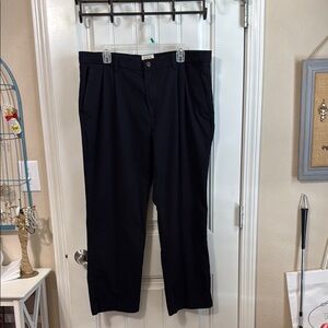 St. John's Bay Black Chino Pleated Pants 38x30